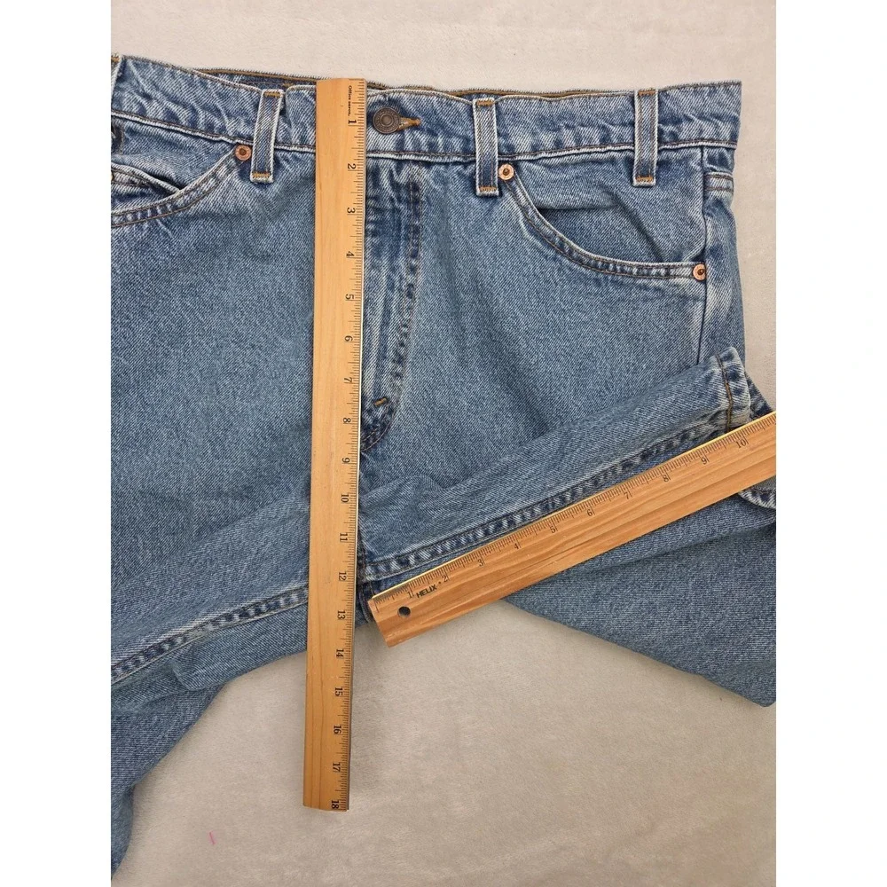 90s Orange Tab‎ Levi's 550 USA Made Men's Denim Jean Shorts Vintage Relaxed 34